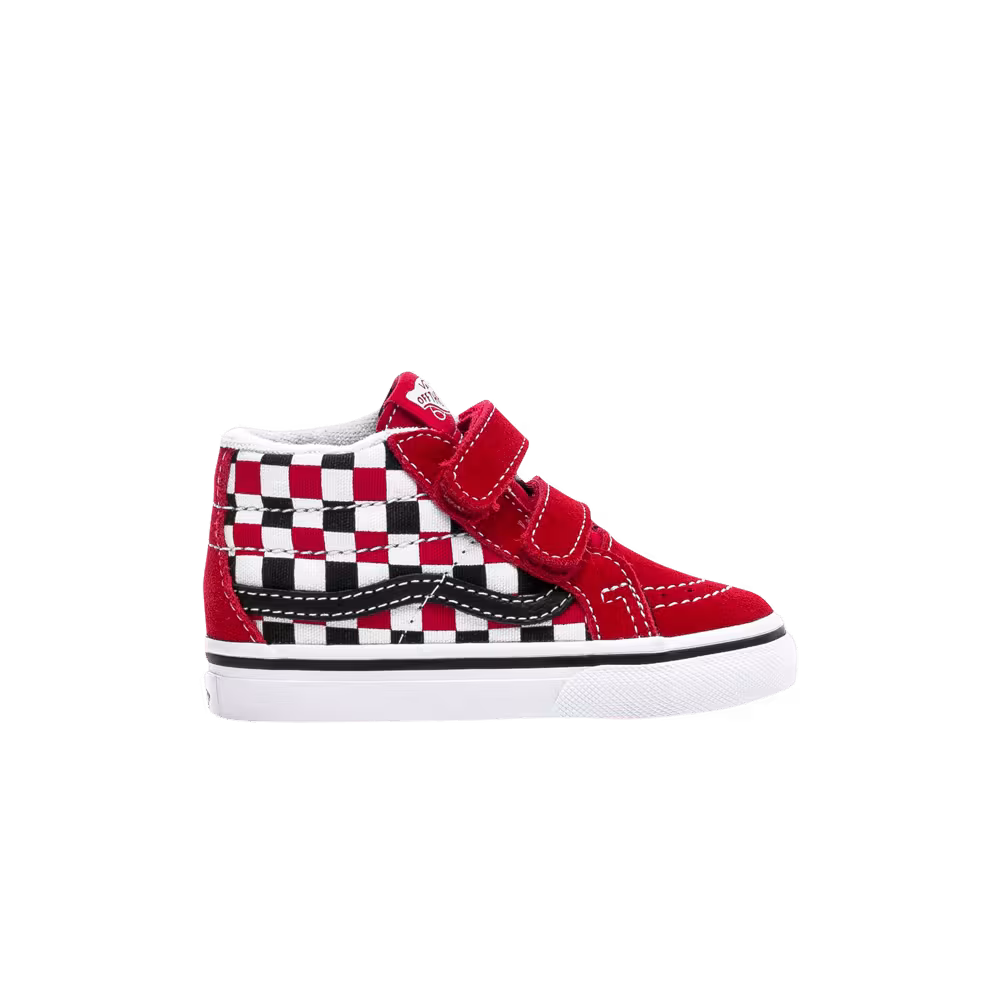 Vans Sk8-Mid Reissue V Toddler Checkerboard - Racing Red