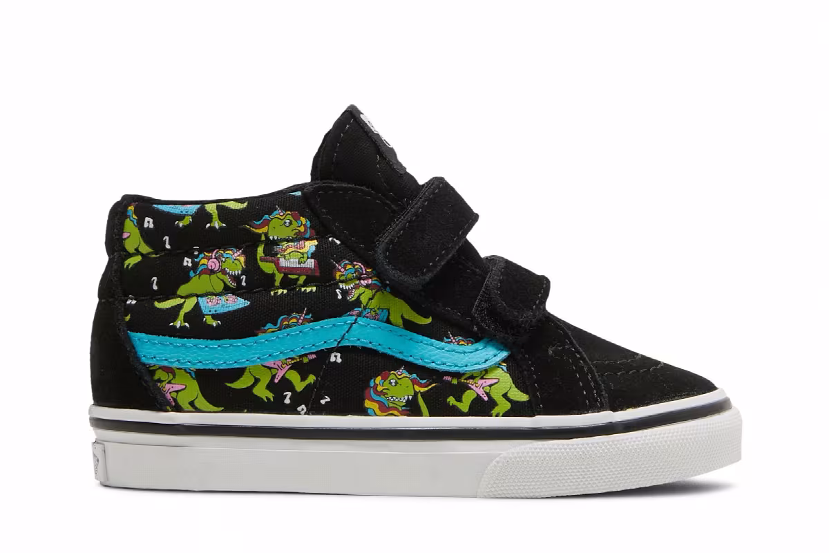Vans Sk8-Mid Reissue V Toddler Glow Uni Rex, view 2