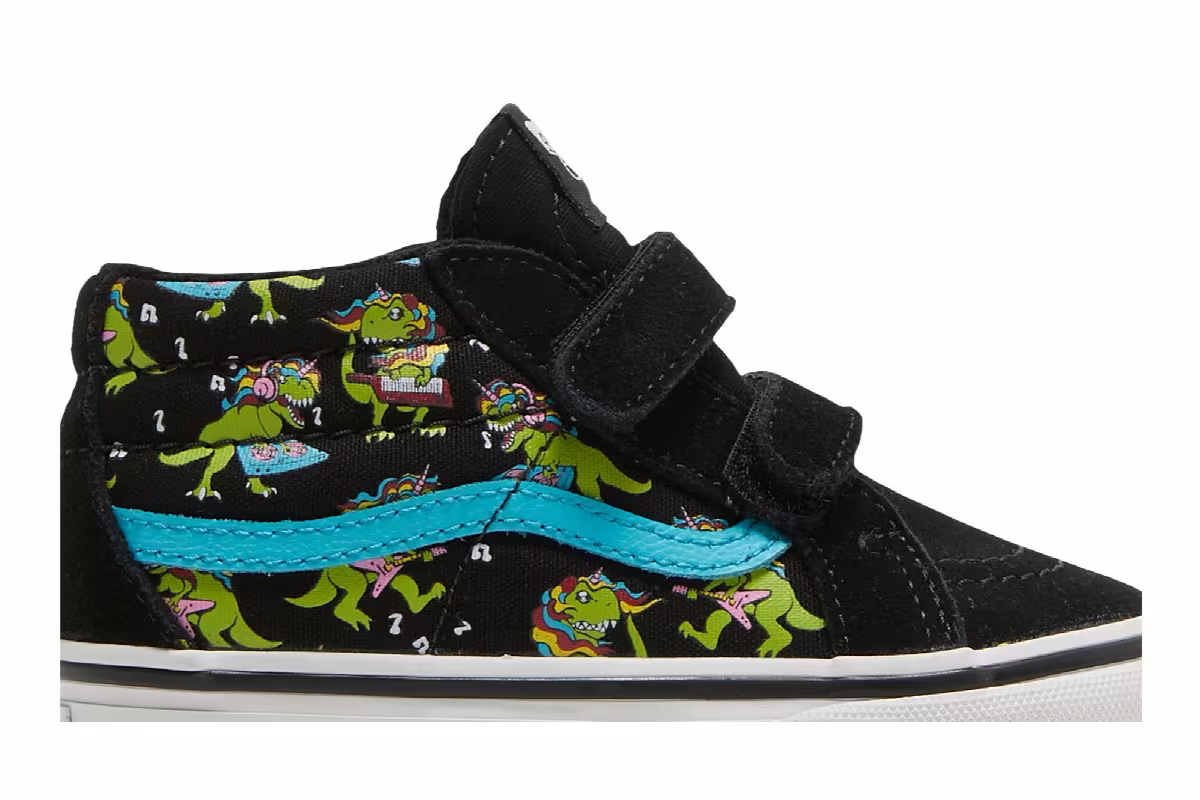 Vans Sk8-Mid Reissue V Toddler Glow Uni Rex, view 3