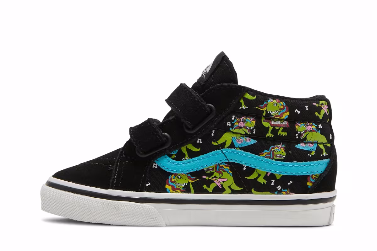 Vans Sk8-Mid Reissue V Toddler Glow Uni Rex, view 4