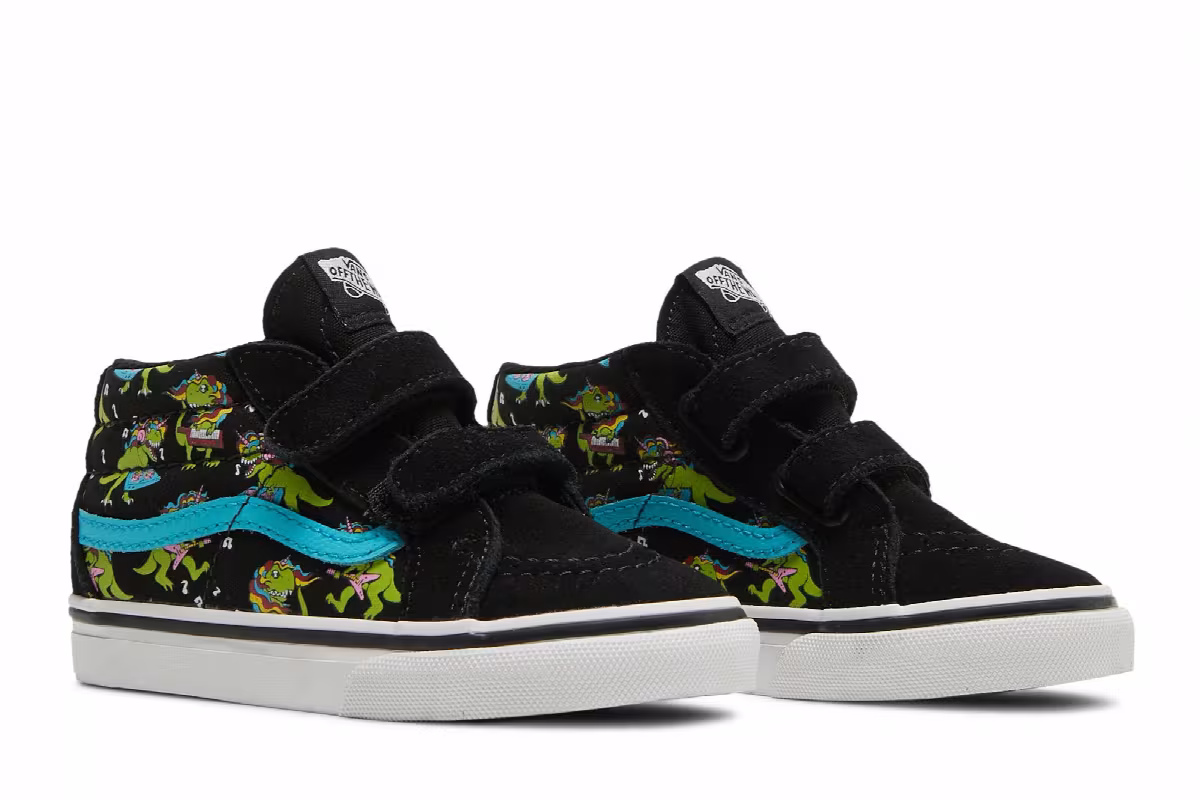 Vans Sk8-Mid Reissue V Toddler Glow Uni Rex, view 9