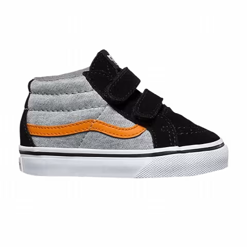 Vans Sk8-Mid Reissue V Toddler 'Suede & Jersey - Grey Black'