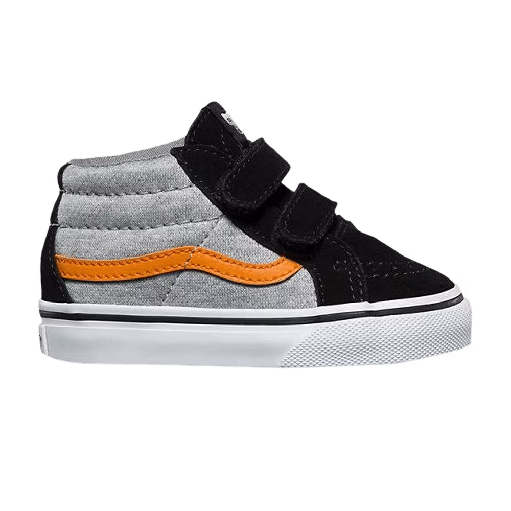 Vans Sk8-Mid Reissue V Toddler Suede & Jersey - Grey Black