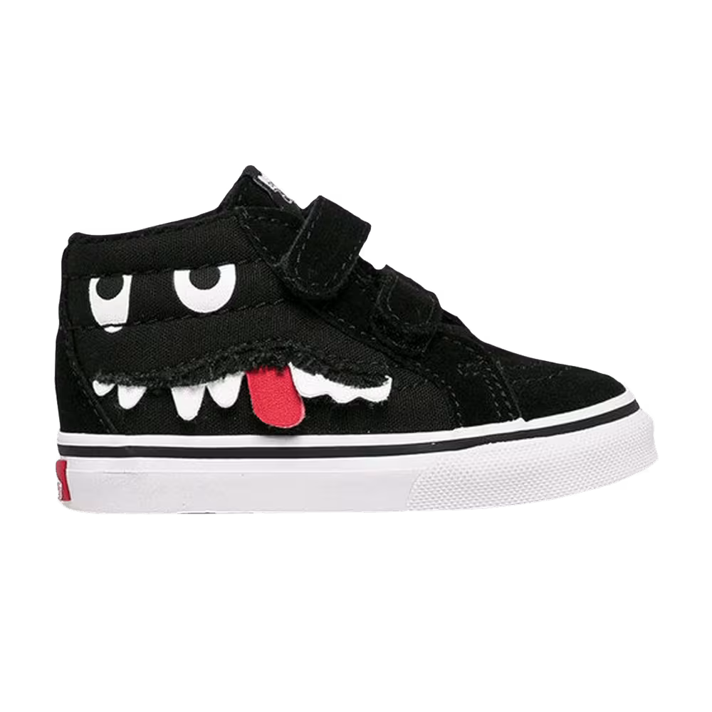 Vans Sk8-Mid Reissue V Toddler Monster Face - Black