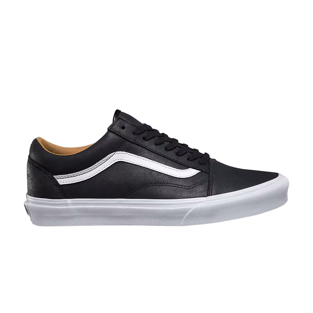 Vans Old Skool Premium Leather Black True White