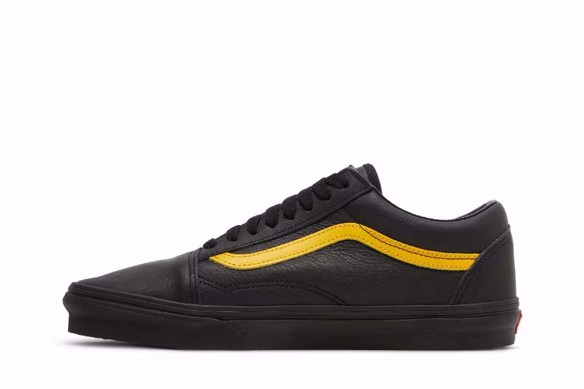 Vans Old Skool Leather Pop - Black Lemon Chrome, view 4