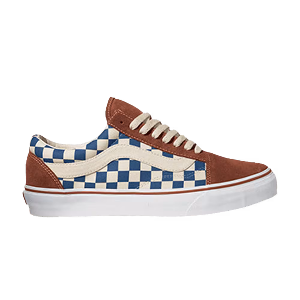 Vans Old Skool Checkerboard - Stv Navy Coconut Shell