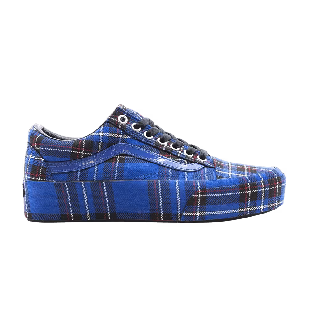 Vans Old Skool Platform Patent Plaid Limoges