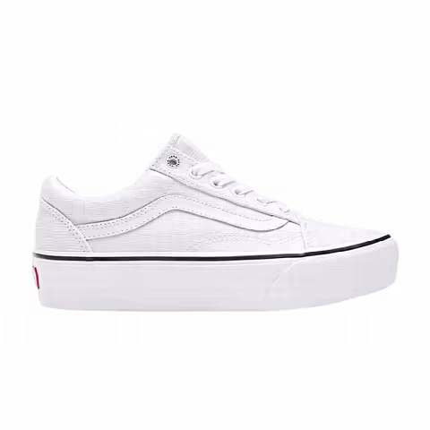 Vans Old Skool Platform 'Tonal Checkerboard - White'