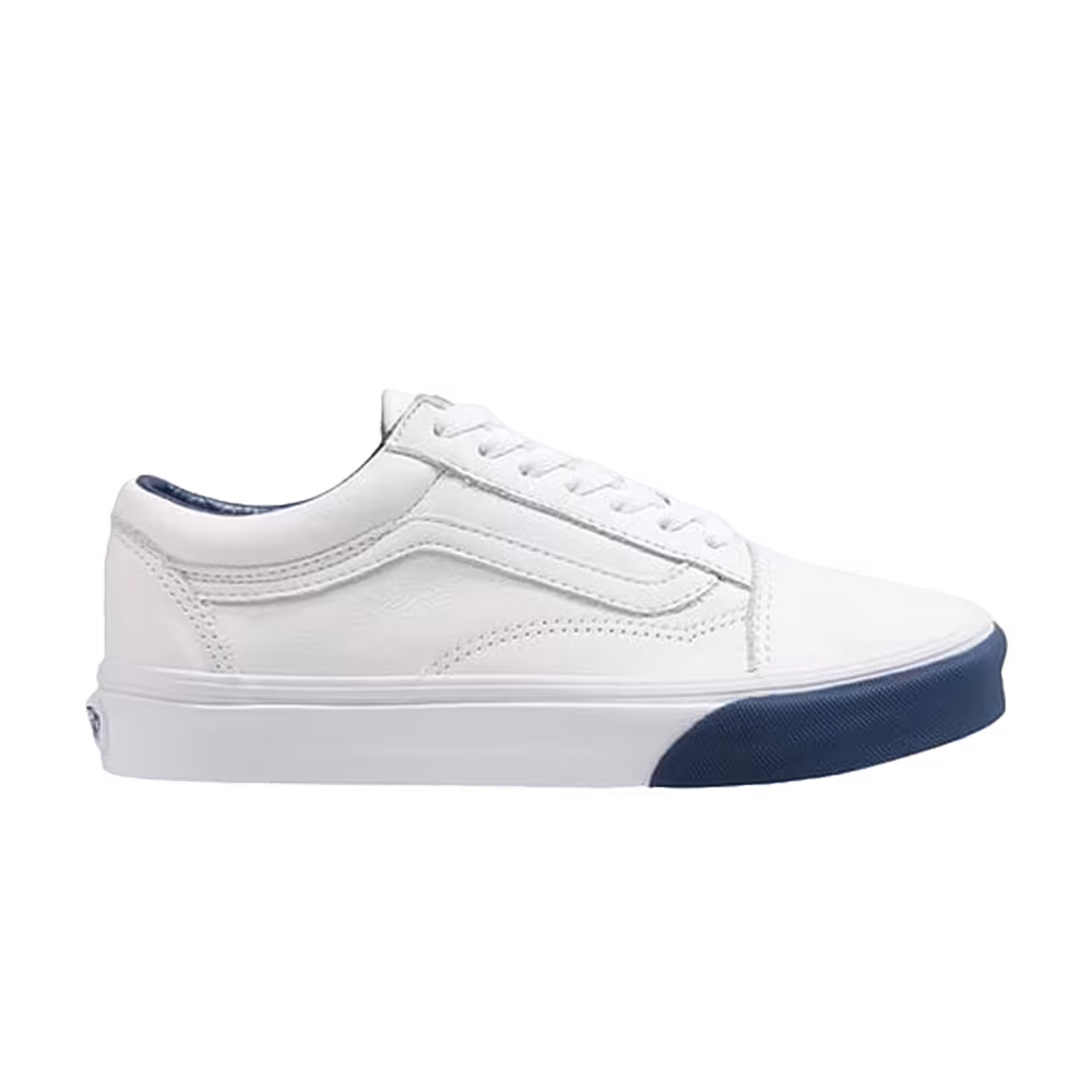 Vans Old Skool Leather White Estate Blue