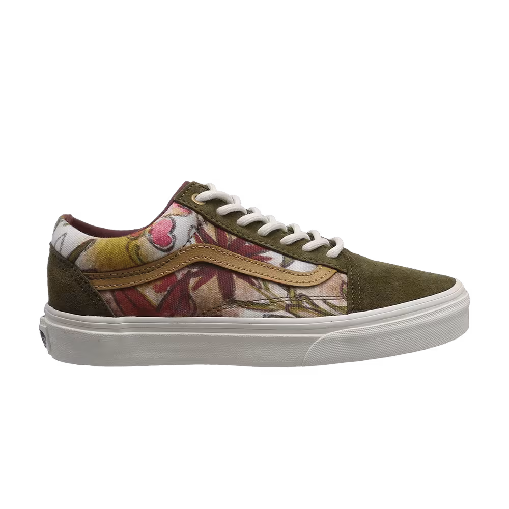 Vans Old Skool Reissue CA Camo Floral - Dark Olive