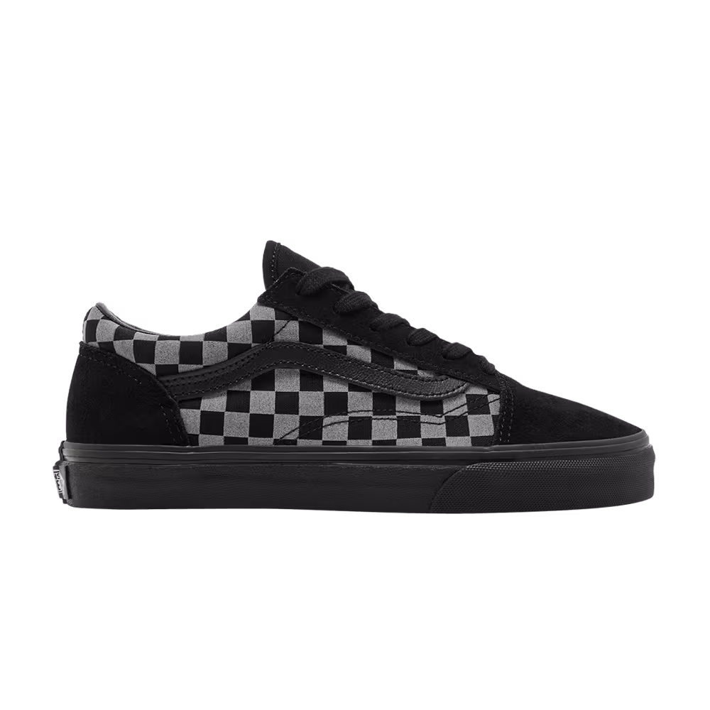 Vans Old Skool Kids Reflective Checkerboard - Black