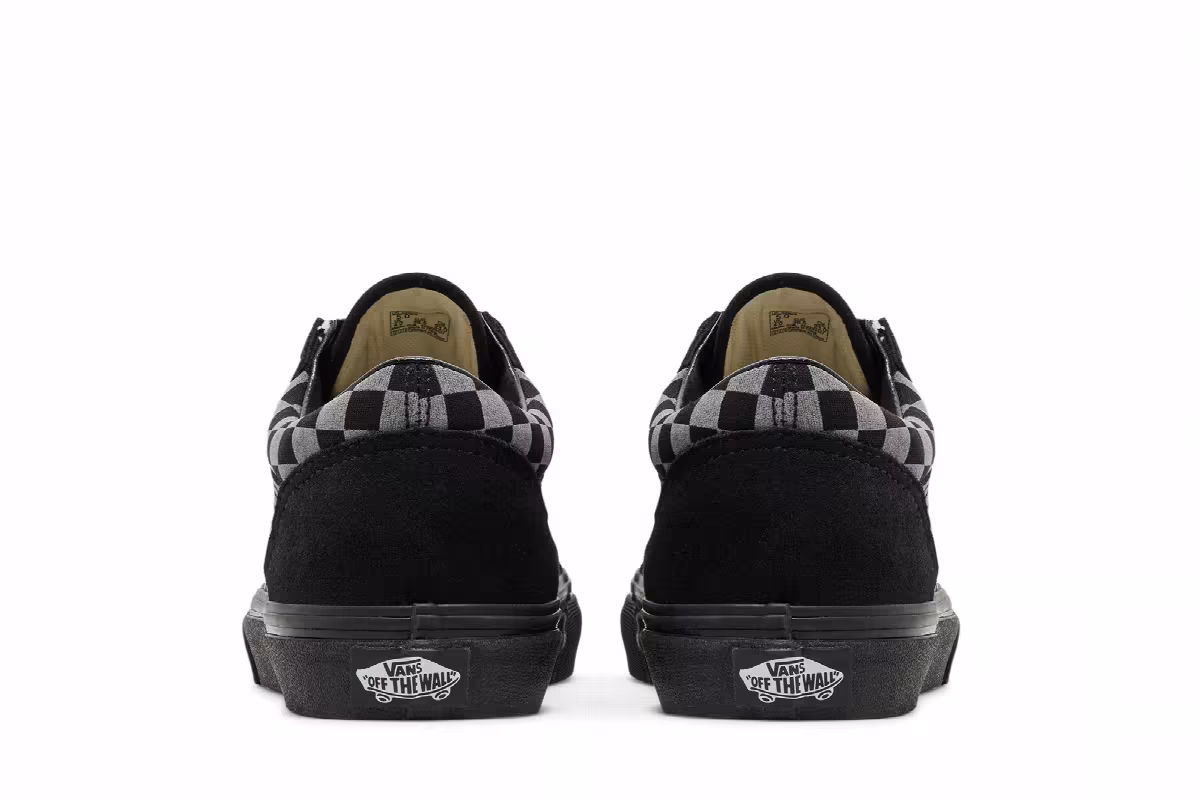 Vans Old Skool Kids Reflective Checkerboard - Black, view 7