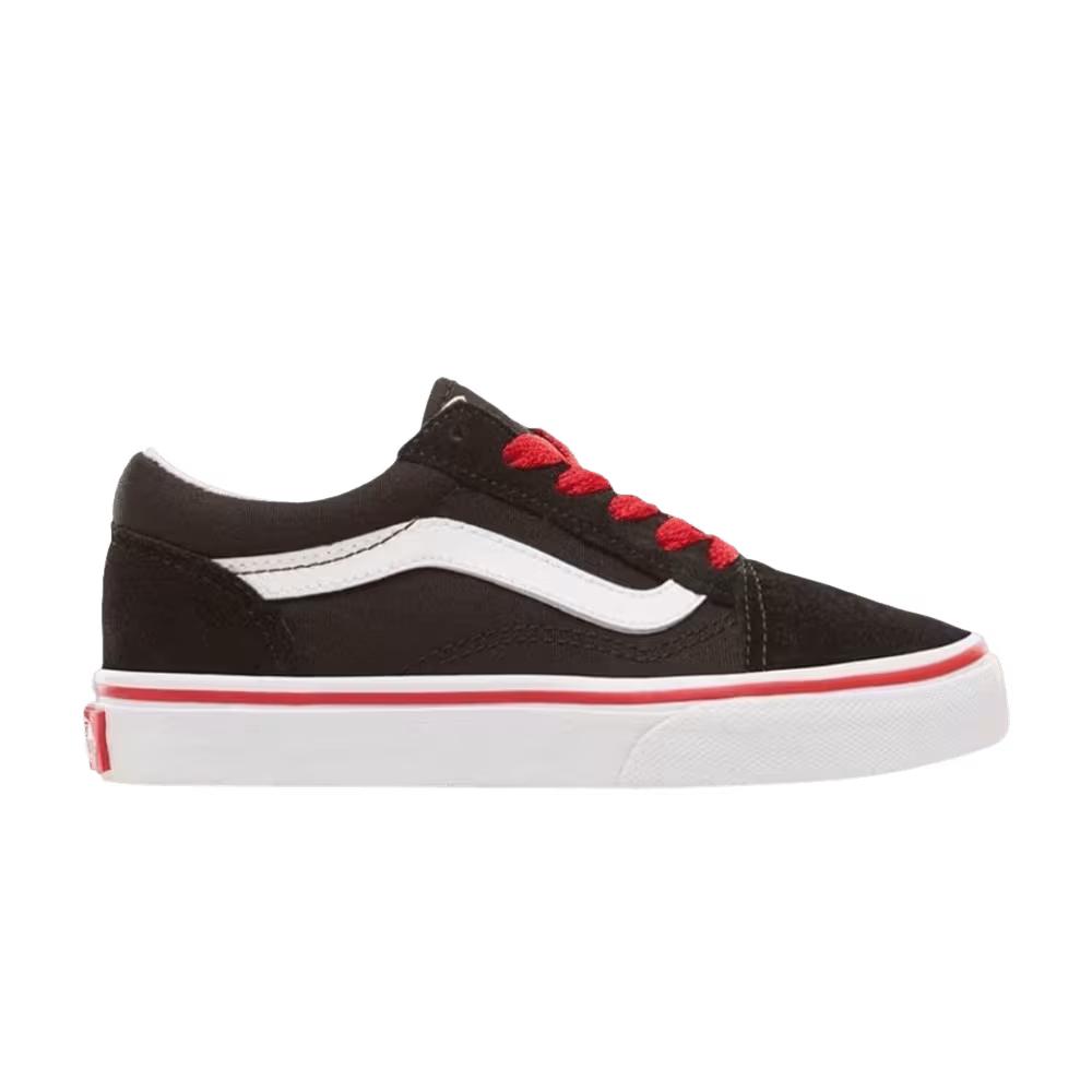 Vans Old Skoo Big Kids Pop - Black Racing Red