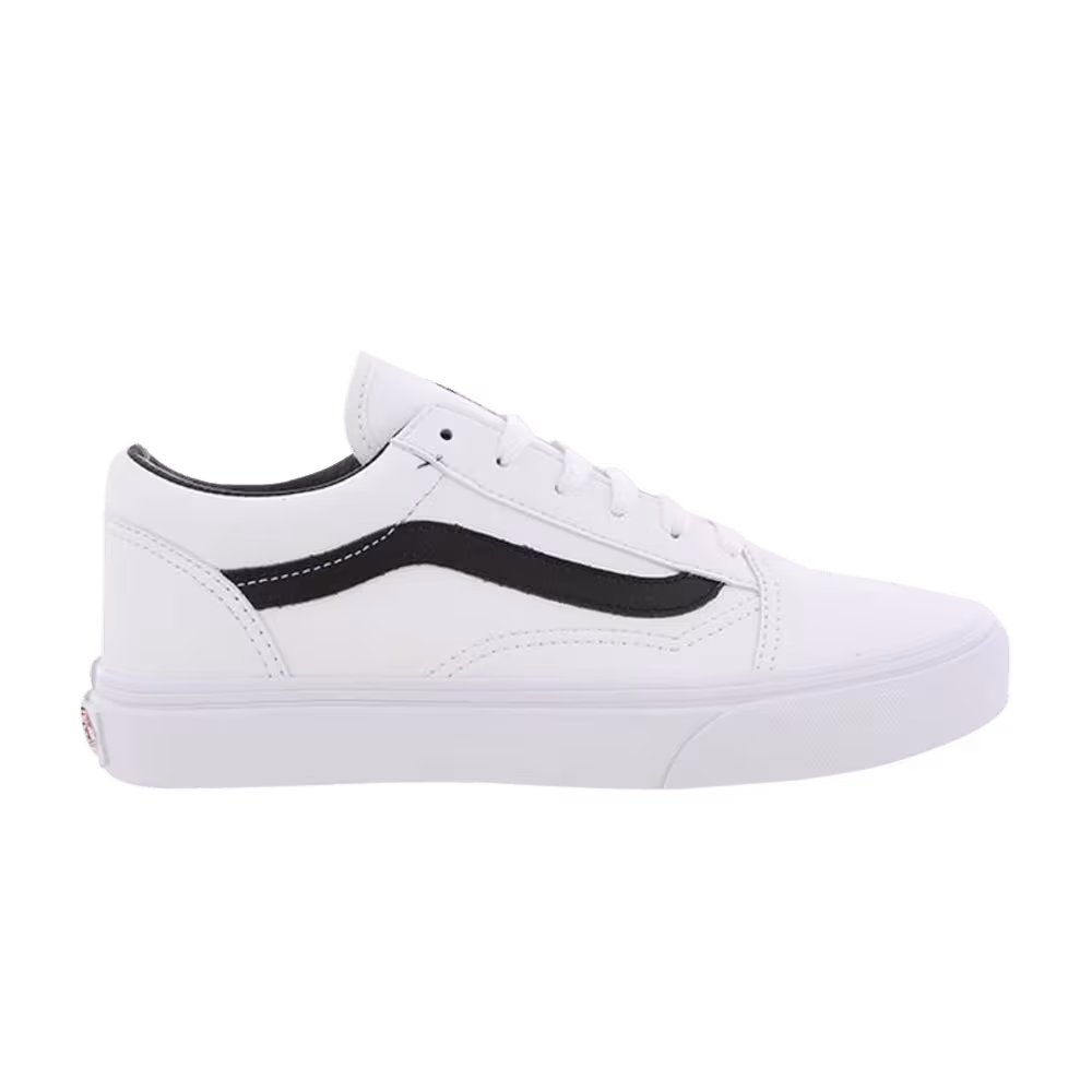 Vans Old Skool Big Kids Classic Tumble - White