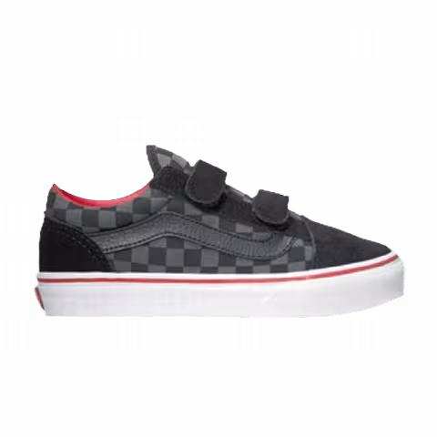 Vans Old Skool V Big Kids 'Medium Checkerboard - Black Pewter'