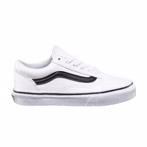 Vans Old Skool Kids 'Classic Tumble - White'