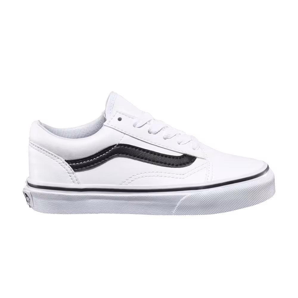 Vans Old Skool Kids Classic Tumble - White