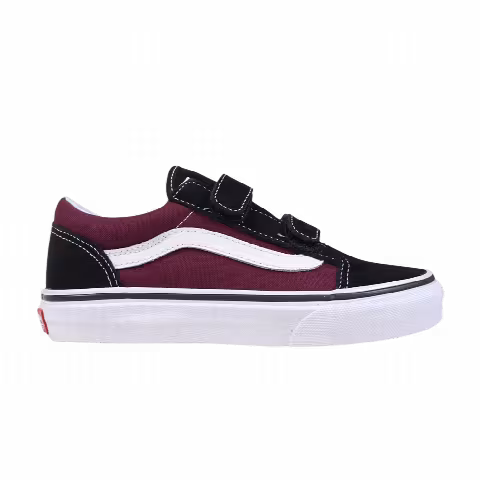 Vans Old Skool Velcro Kids 'Black Burgundy'
