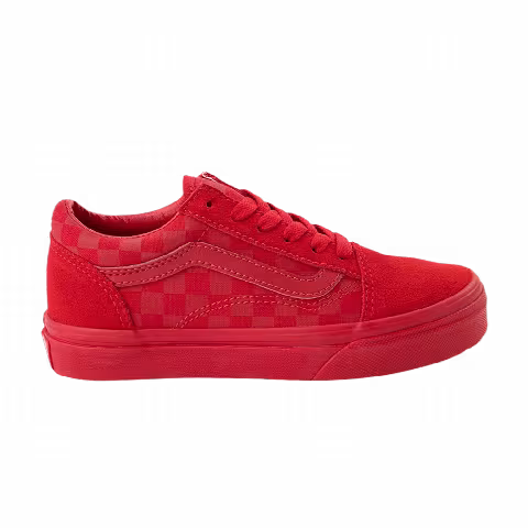 Vans Old Skool Kids 'Mono Check - Racing Red'