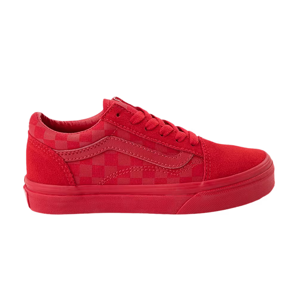Vans Old Skool Kids Mono Check - Racing Red
