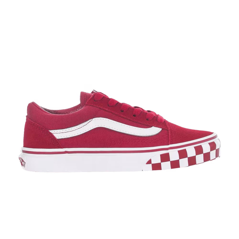 Vans Old Skool Kids Check Bumper - Chili Pepper
