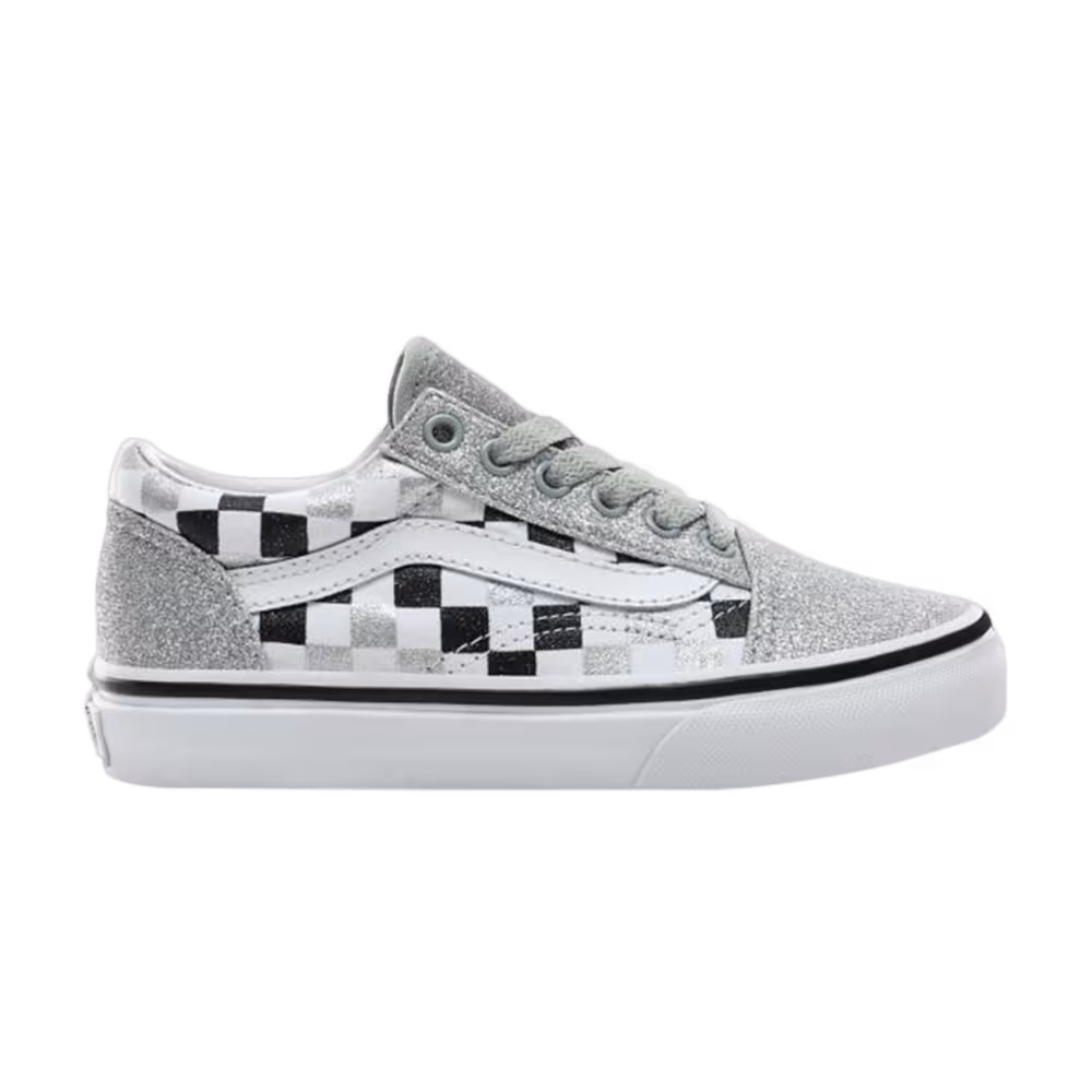 Vans Old Skool Kids Glitter Checkerboard