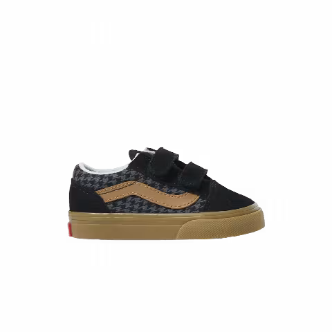 Vans Old Skool V Toddler 'Houndstooth - Black Gum'