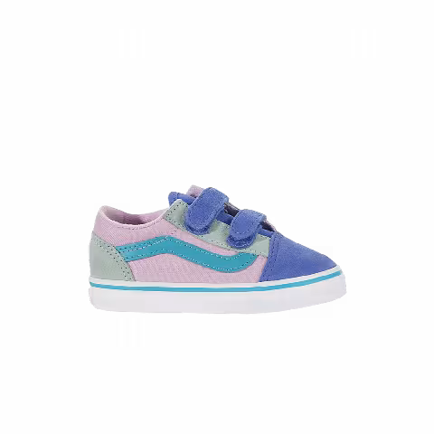 Vans Old Skool V Toddler 'Color Block - Lilac Snow Ultramarine'