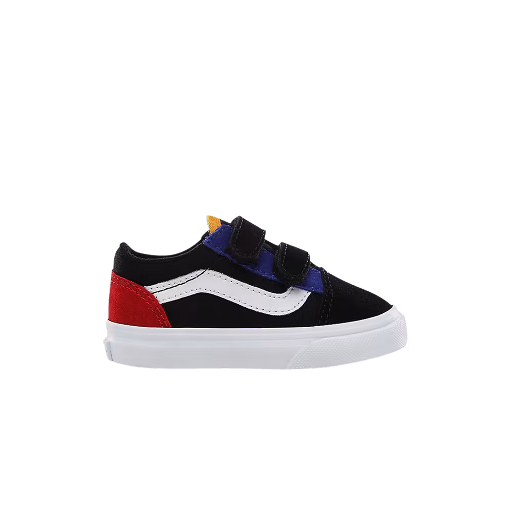 Vans Old Skool V Toddler Color Block - Black True White