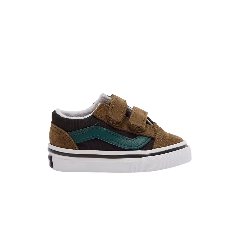 Vans Old Skool V Toddler Color Block - Brown Green
