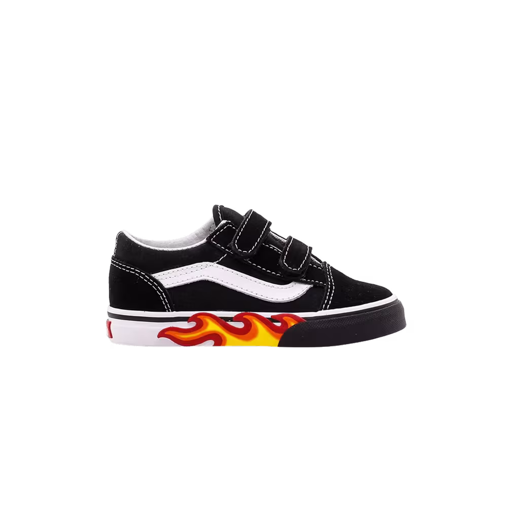 Vans Old Skool V Toddler Flame Cut Out