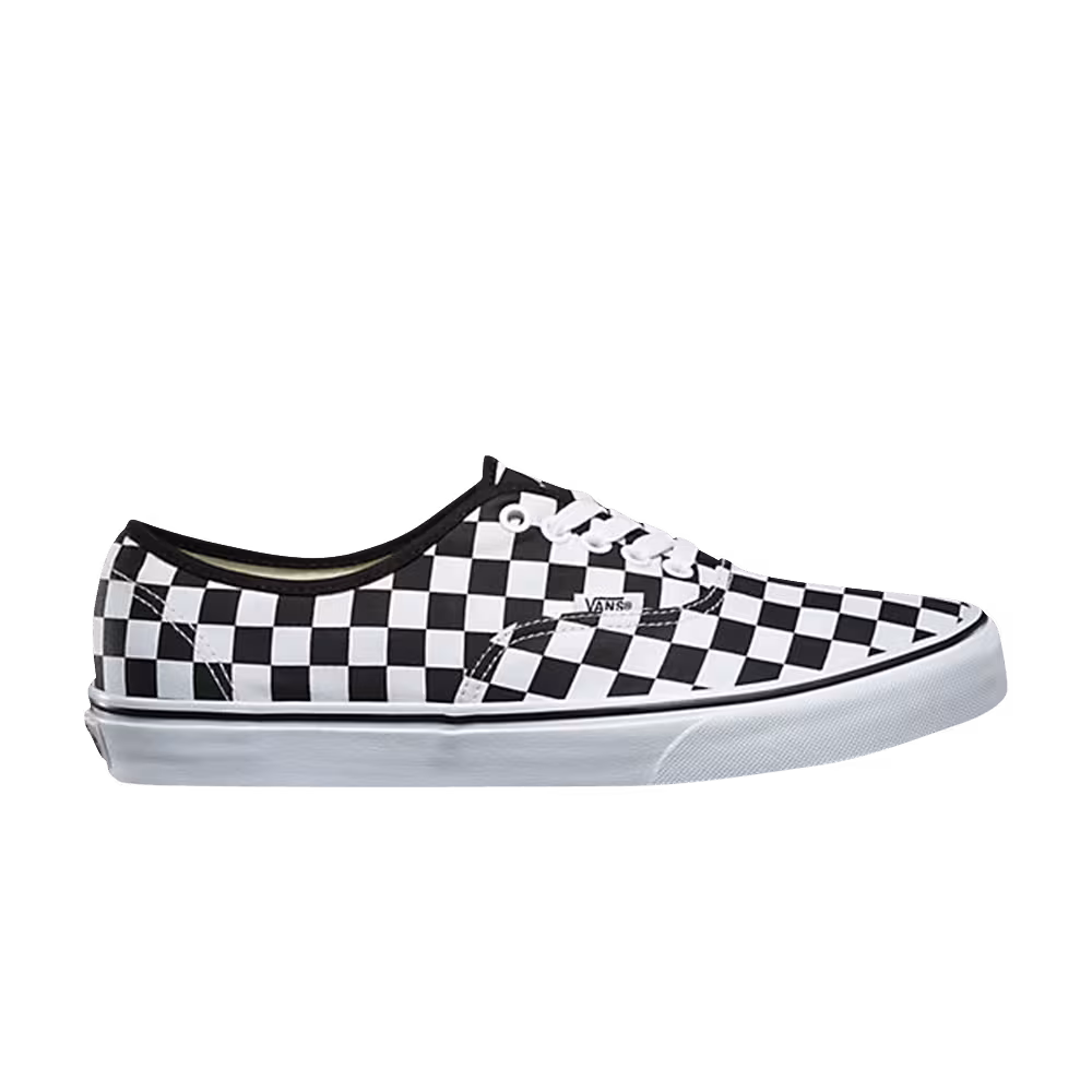 Vans Authentic Low Pro Checkerboard - White Black
