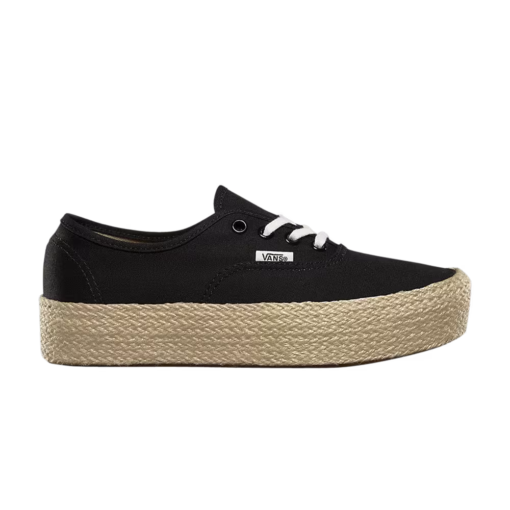 Vans Authentic Platform Espadrille Black