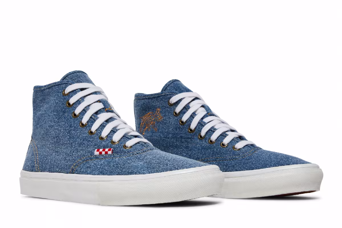 Hockey x Vans Skate Authentic High Andrew Allen - Denim, view 9
