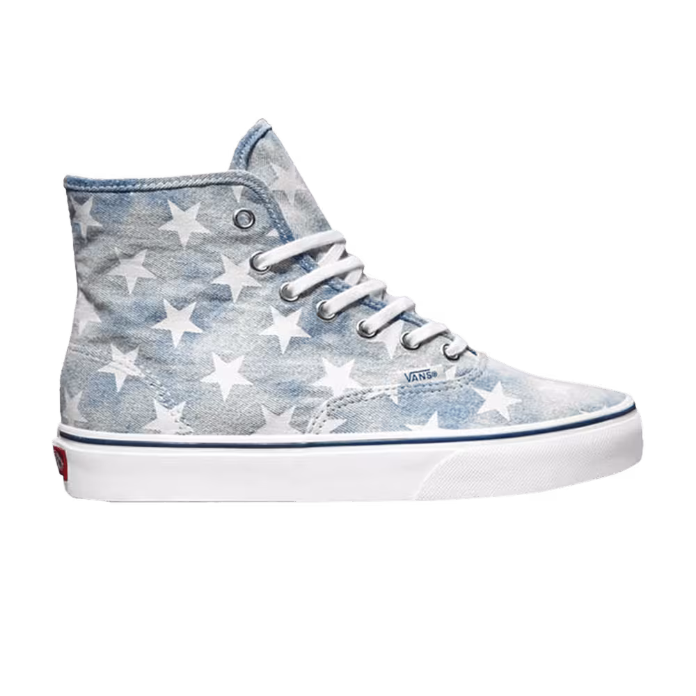 Vans Authentic Hi Washed Denim - Blue Stars