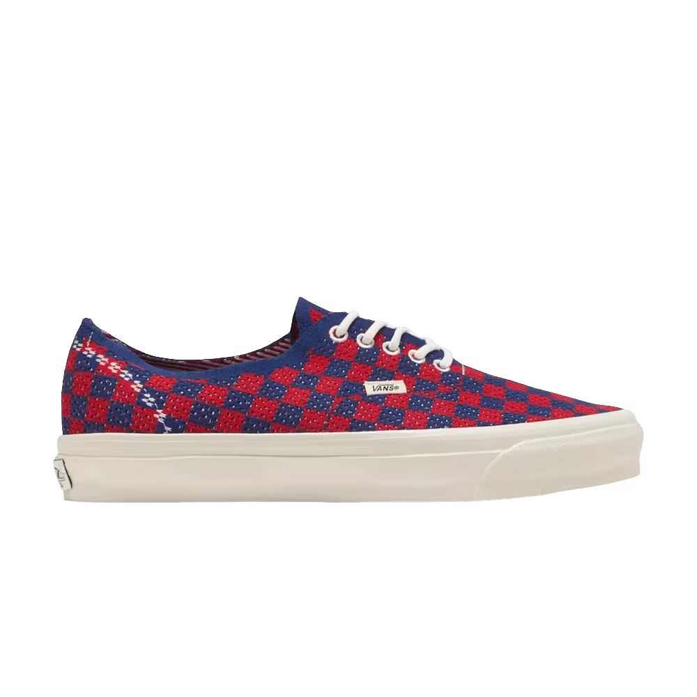 Vans LX Authentic 44 EK Punk Check Red Blue Sample