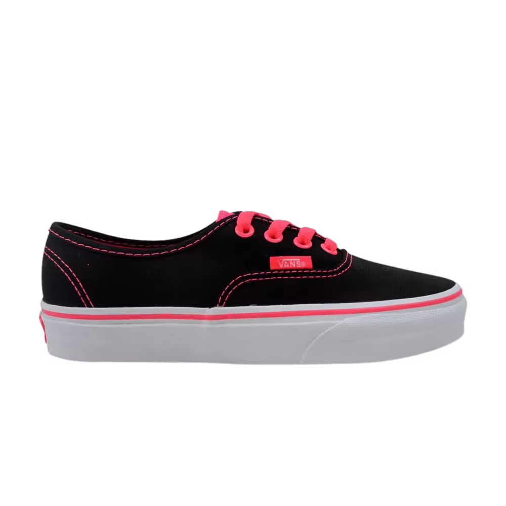 Vans Authentic Pop Black Neon Red