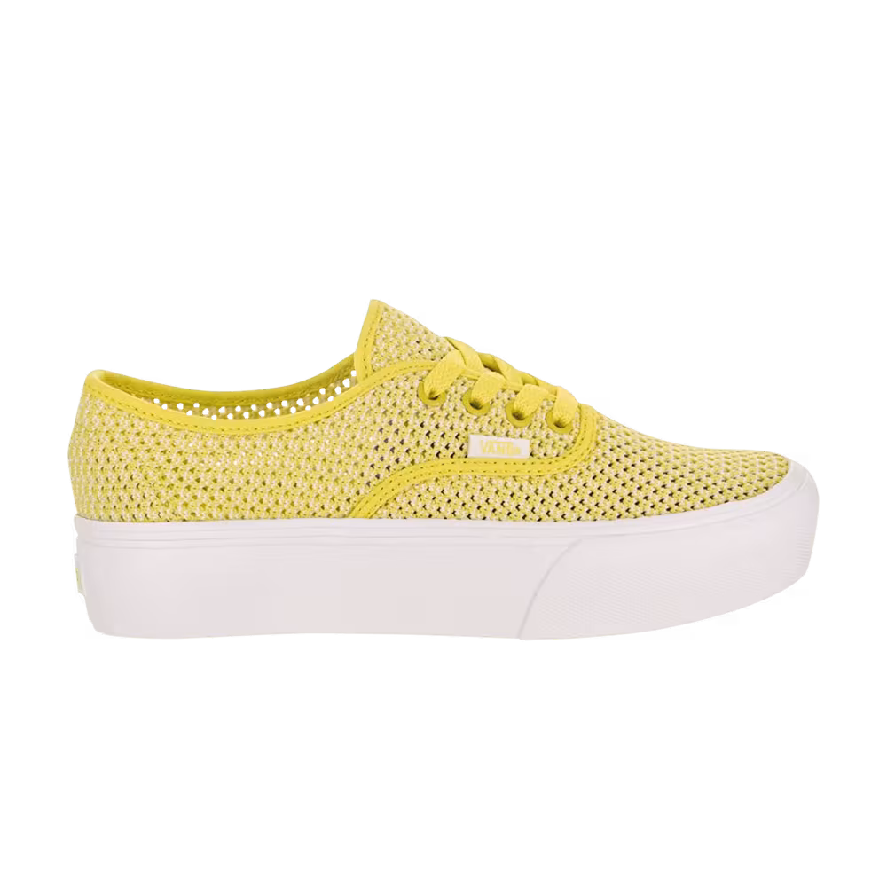 Vans Authentic Platform 2.0 Summer Mesh - Green Sheen