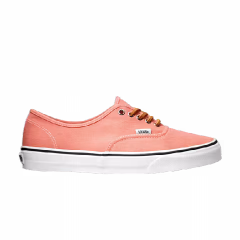 Vans AUTHENTIC (BRUSHED TWILL) TRAINER IN SALMON