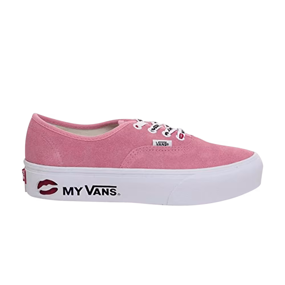 Authentic Platform 2.0 Kiss My Vans - Geranium Pink