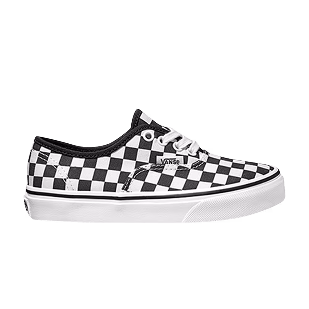 Vans Authentic Big Kids Checkerboard - Black White