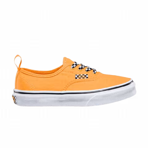 Vans Authentic Elastic Lace Little Kids 'Check Lace - Orange Pop'