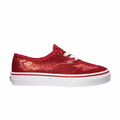 Vans Authentic Kids 'Glitter Red'