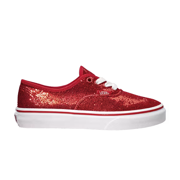 Vans Authentic Kids Glitter Red