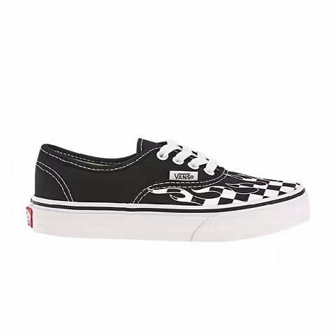 Vans Authentic Big Kids 'Checker Flame - Black'