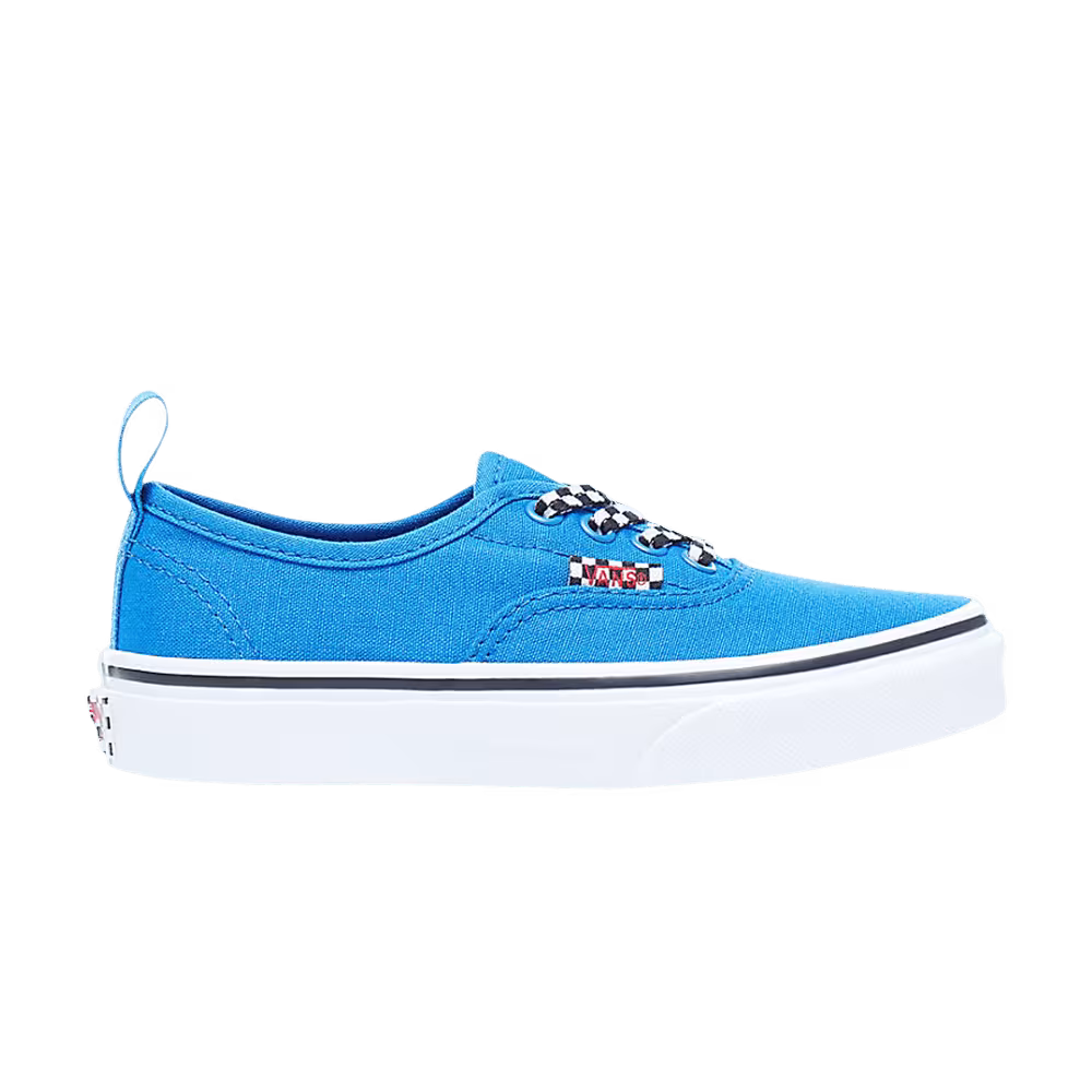 Vans Authentic Elastic Lace Kids Check Lace - Victoria Blue