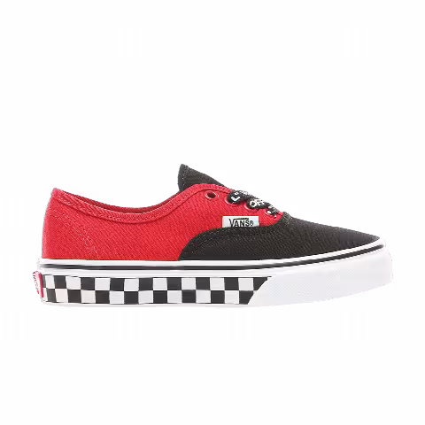 Vans Authentic Kids 'Logo Pop - Checkerboard Red'