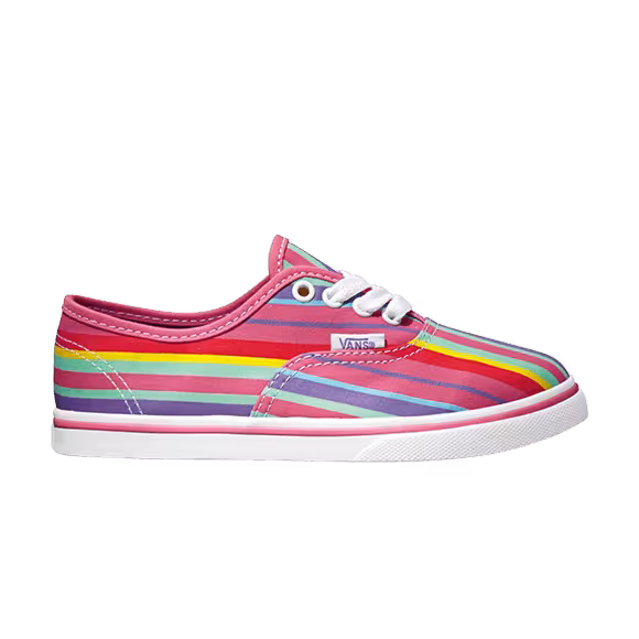 Vans Authentic Lo Pro Stripes Kids Flower Pink
