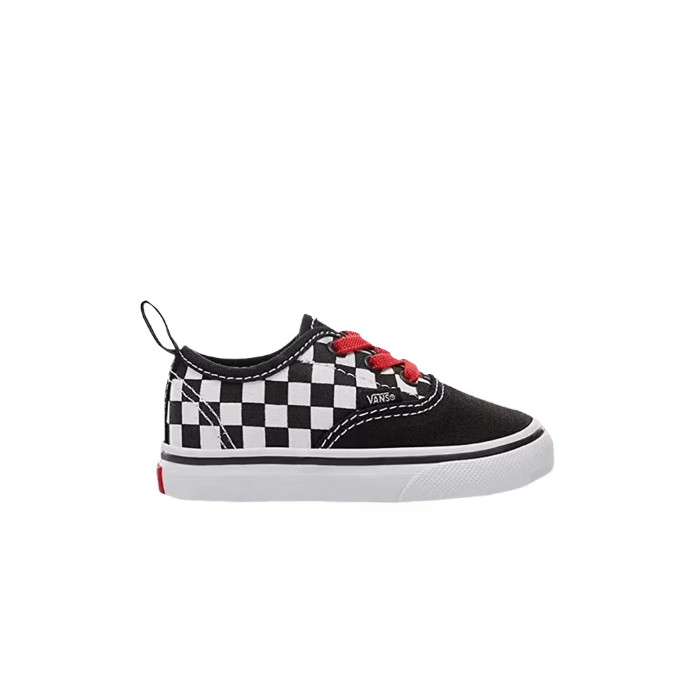 Vans Authentic Elastic Lace Toddler Checkerboard - Black
